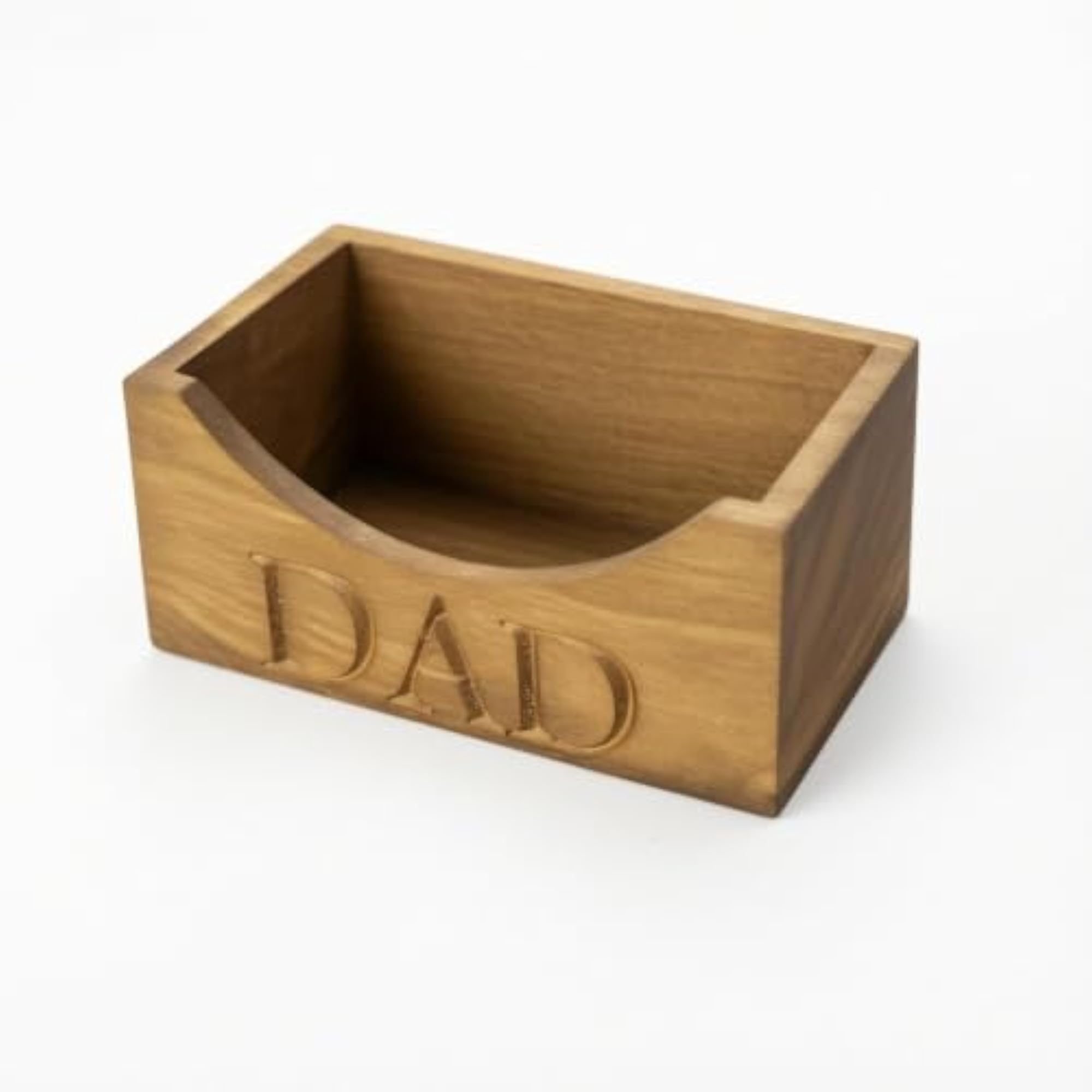 Baseball Cap Holder with DAD Lettering, Decorative Wooden Stand